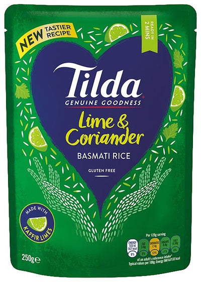 TILDA RISO BASMATI AL LIME E CORIANDOLO - Europa & Resto del Mondo, Europa & Resto del Mondo / Salati e snack, Regno Unito, Tutto il cibo, Tutto il cibo / Pasta riso ramen e zuppe - tilda-riso-basmati-al-lime-e-coriandolo - EATinerando.net