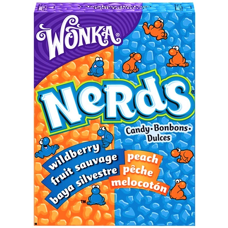 WONKA NERDS CARAMELLINE PESCA E FRUTTI DI BOSCO - America & USA, America / Dolci e biscotti, San Valentino, Stati Uniti, Tutto il cibo, Tutto il cibo / Dolci golosi - wonka-nerds-caramelline-pesca-e-frutti-di-bosco - EATinerando.net