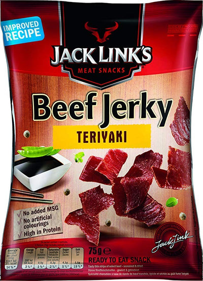 JACK LINK'S CARNE SECCA BEEF JERKY  TERIYAKI  CONF. GRANDE - America & USA, America / Salati e snack, Stati Uniti, Tutto il cibo, Tutto il cibo / Carne secca - jack-links-carne-secca-beef-jerky-teriyaki-conf-grande - EATinerando.net