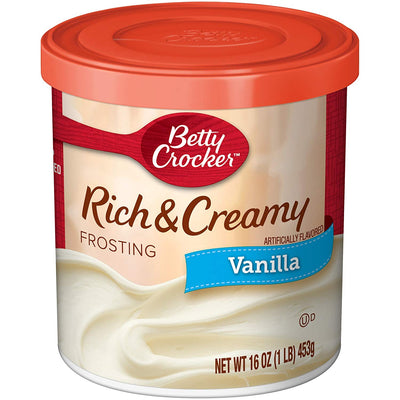 BETTY CROCKER GLASSA ALLA VANIGLIA PRONTA ALL'USO - America & USA, America / Preparati per dolci, Stati Uniti, Tutto il cibo, Tutto il cibo / Preparati per dolci - betty-crocker-glassa-alla-vaniglia-pronta-alluso - EATinerando.net